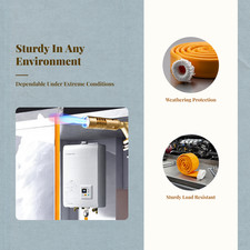 Fiberglass-aluminum insulates hoses.