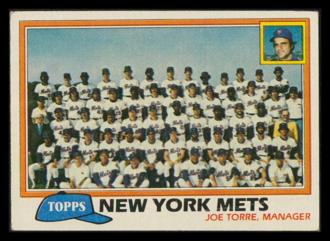 1981 Topps #681 New York Mets / Joe Torre TC, MGR, CL BASEBALL Card