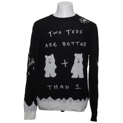 Teddy Fresh, Strickpullover, Größe: L, Schwarz/Weiß/Mehrfarbig #HBI
