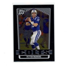 2007 Topps Draft Picks Prospects Peyton Manning #21 Chrome Black