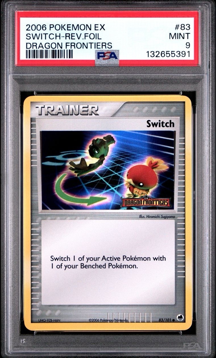 2006 Pokemon EX Dragon Frontiers # 83 Switch Reverse Foil PSA 9 Card MINT!