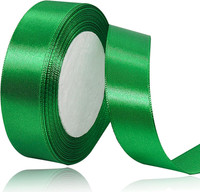 Geschenkband Satinband 22M, 20Mm Breit Geschenkband, GrüN Schleifenband FüR Hoch