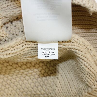 XXL Nike Life Cable Knit Sweater Rattan Sportswear NEW DQ5176-206