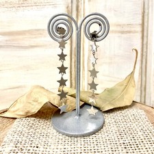 6cm 7 star dangling earring gold plated everyday no coloration hypoallergenic