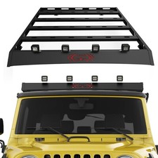Off-road Top Roof Rack Basket Steel Black For Jeep Wrangler Tj 1997-2006 Hardtop