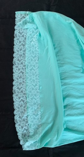 Women Cotton Underskirt Waist Skirt Half Slip Petticoat Skirt Light Green XL - Picture 4 of 6