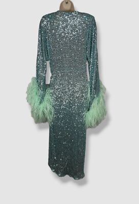 green glitter wrap dress YOURS LONDON Plus Size Green Glitter Wrap Maxi Dress