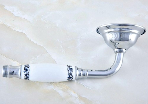 Cabezal de ducha de baño de mano estilo teléfono cromado pulido Qhh032 - Imagen 5 de 6