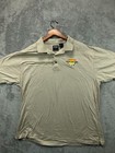 Ping Golf Polo Shirt Mens Xl Beige Stripe Argyle Mercerized Cotton Shop Logo