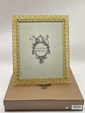 OLIVIA RIEGEL Gold "FLORENCE" 8X10 Photo Frame New in Box