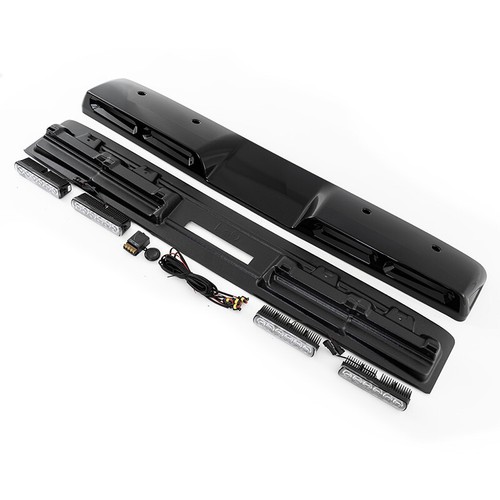 ROOF MOUNTED LIGHT BAR QUAD LED POD GLOSS BLACK FOR FORD RANGER T8 T9 2019-2024 - Picture 9 of 16