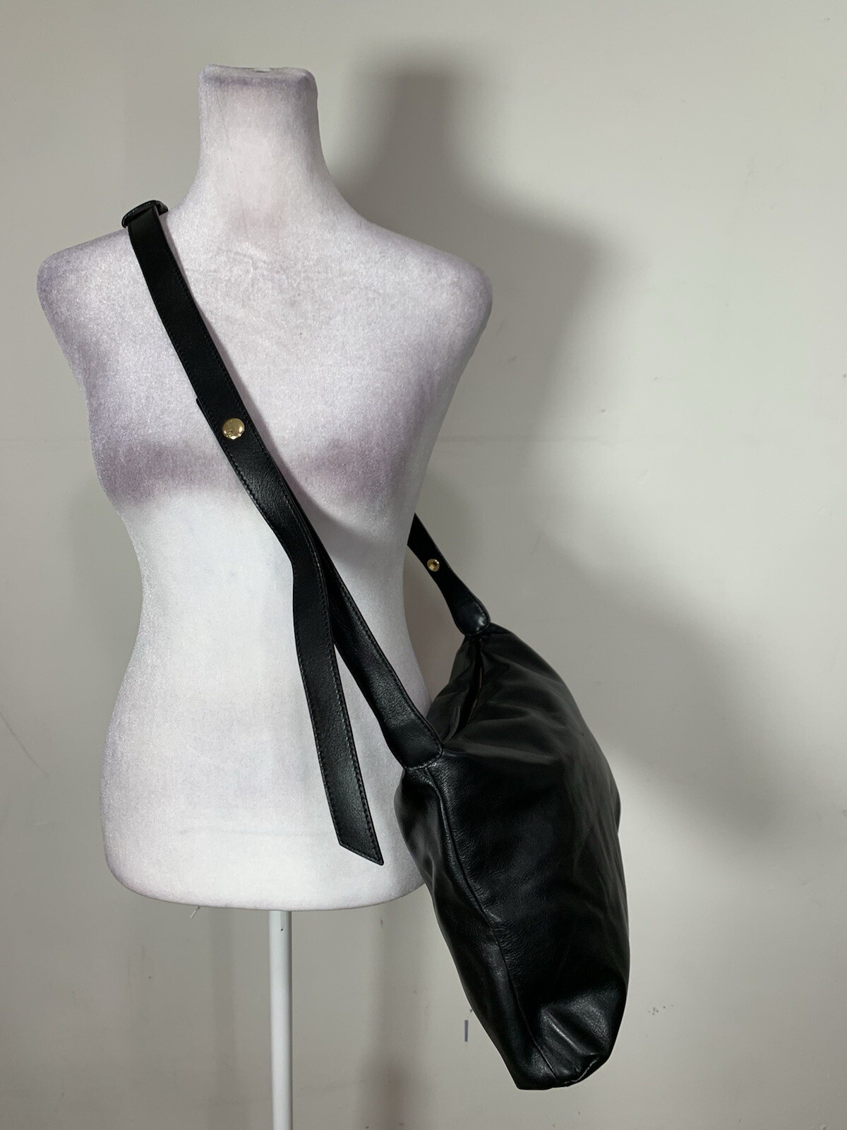 sam edelman Womens Solid Black Colored Crosssbody… - image 1