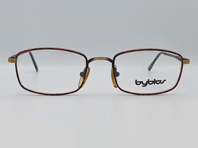 Byblos Brillengestell 608 Vintage 90er Metall graviert Federzugscharnier