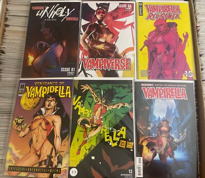VAMPIRELLA DRACULA RAGE DEAD FLOWERS LINSNER TIAGO DA SILVA VIRGIN VARIANT LOT