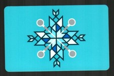 ITUNES Earbud Snowflake Blue 2010 Gift Card 0