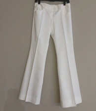 TAHARI women's cotton wide leg white pants us size 4 Vietnam