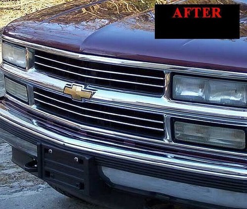 1988-1993 CHEVROLET C/K SILVERADO CHROME TRIM FOR GRILL GRILLE 1500 2500 3500 - Bild 6 von 7