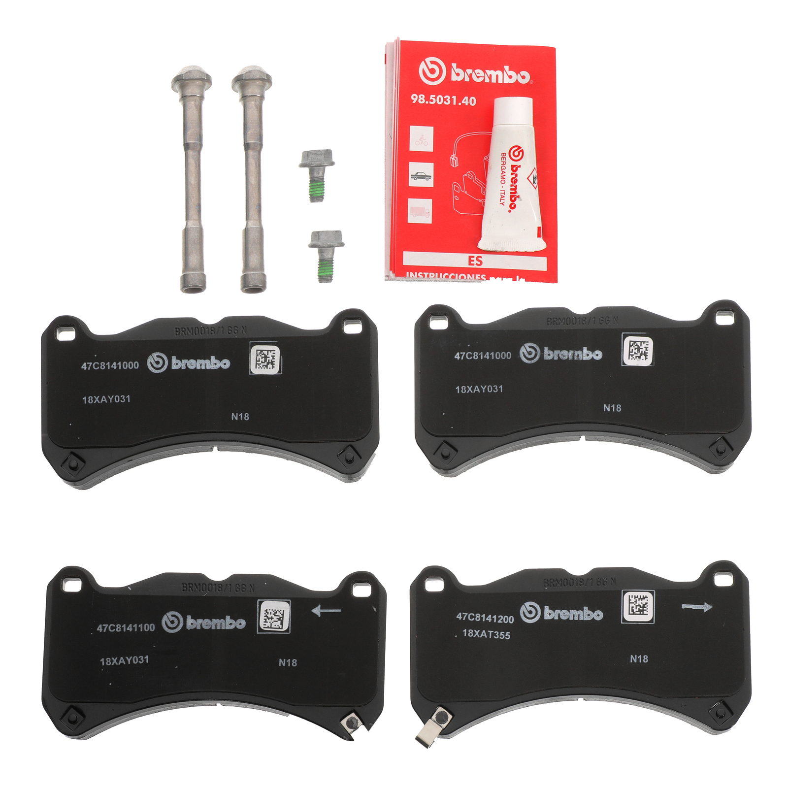 Juego de pastillas de freno delanteras para Subaru WRX STI 2018-2024 (N/P 26296VA041)