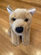 Toys R Us Plush Dog German Shepherd 14" Rare Puppy Black Brown Toy Friend