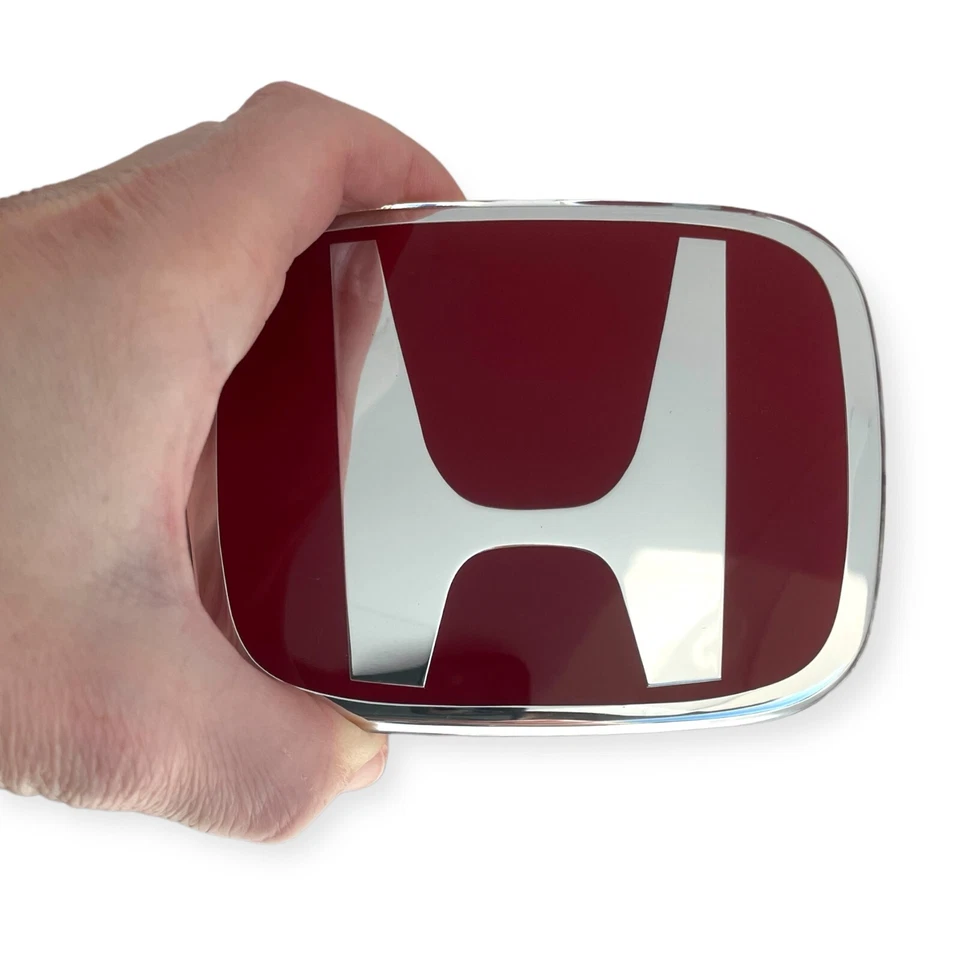 Insignia emblema puerta trasera H roja tipo R para Honda Civic 2012-2015 Foto 2 de 4