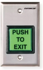 Seco-Larm SD-7202GC-PEQ ENFORCER LED Illuminated RTE Single Gang Wall Plate