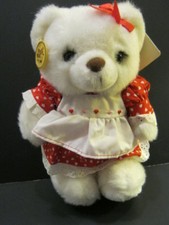 Vintage Plush Dressed Bear By Russ - New with tags
