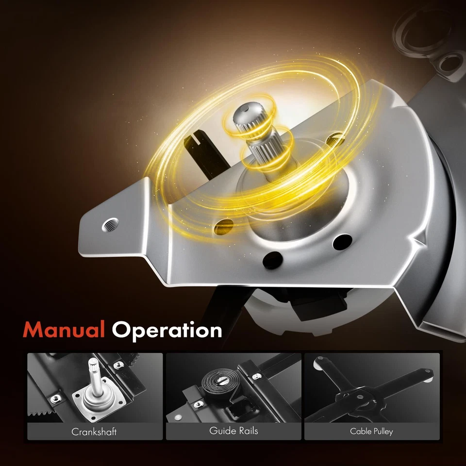 Regulador de ventana manual delantero izquierdo para Chevrolet R3500 V10 V20 GMC C35 K25 Jimmy Foto 3 de 4