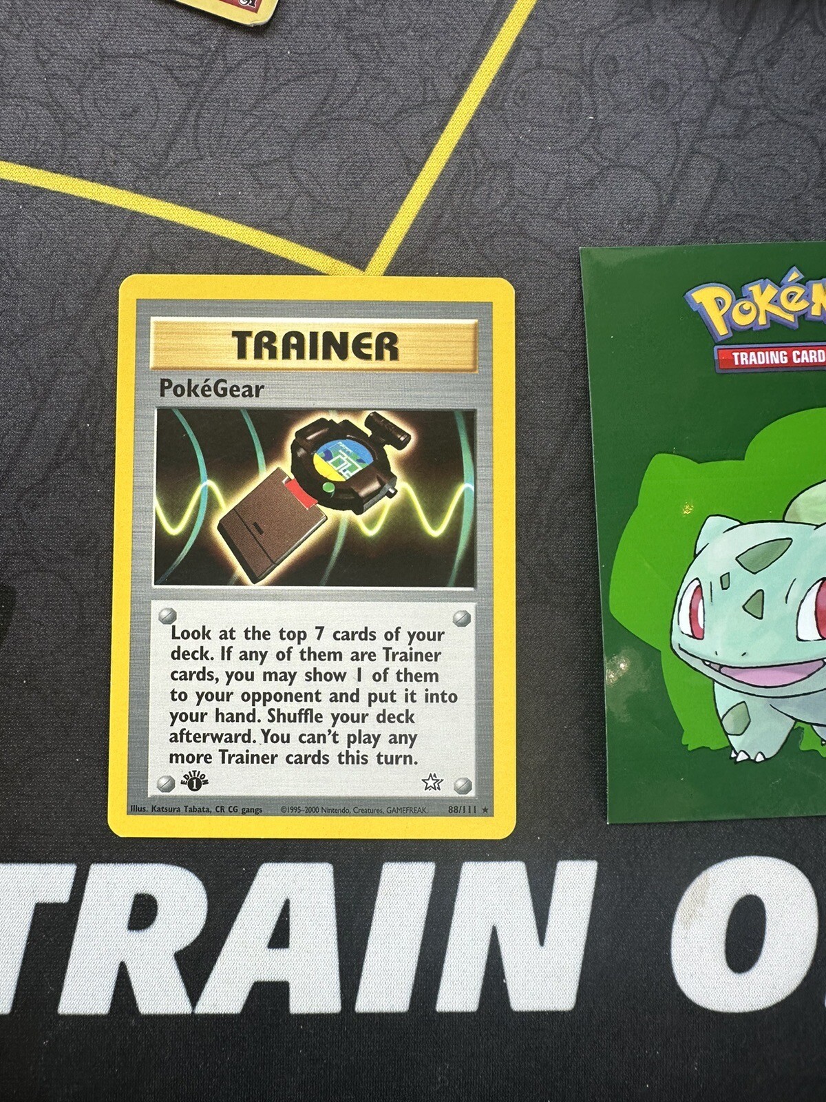 Pokémon Trainer Card PokeGear 88/111 1st edition Neo Genesis Rare 203💎NM💎