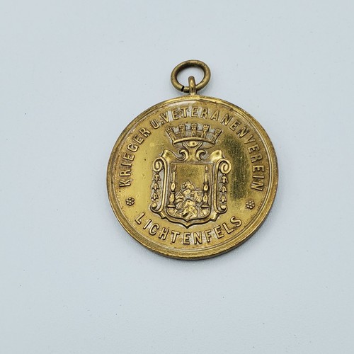 German Kaiser Wilhelm medal military veteran Bavaria Lichtenfels award brass old - Picture 8 of 12
