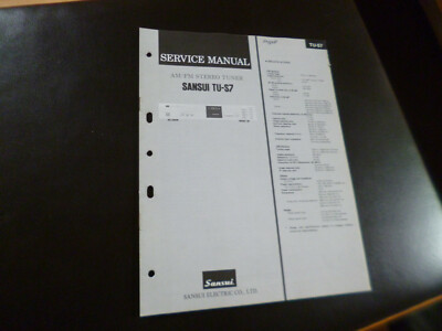 Original Service Manual Schaltplan Sansui TU-S7