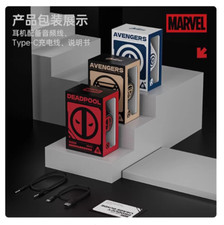 Marvel Captain America Iron Man Deadpool Wireless Noise Reduction Headphone Gift