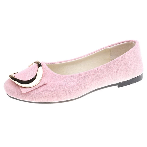 Women Flats Slip On Flat Shoes Formal Ladies Square Toe Classic Pumps Buckle - Bild 86 von 113