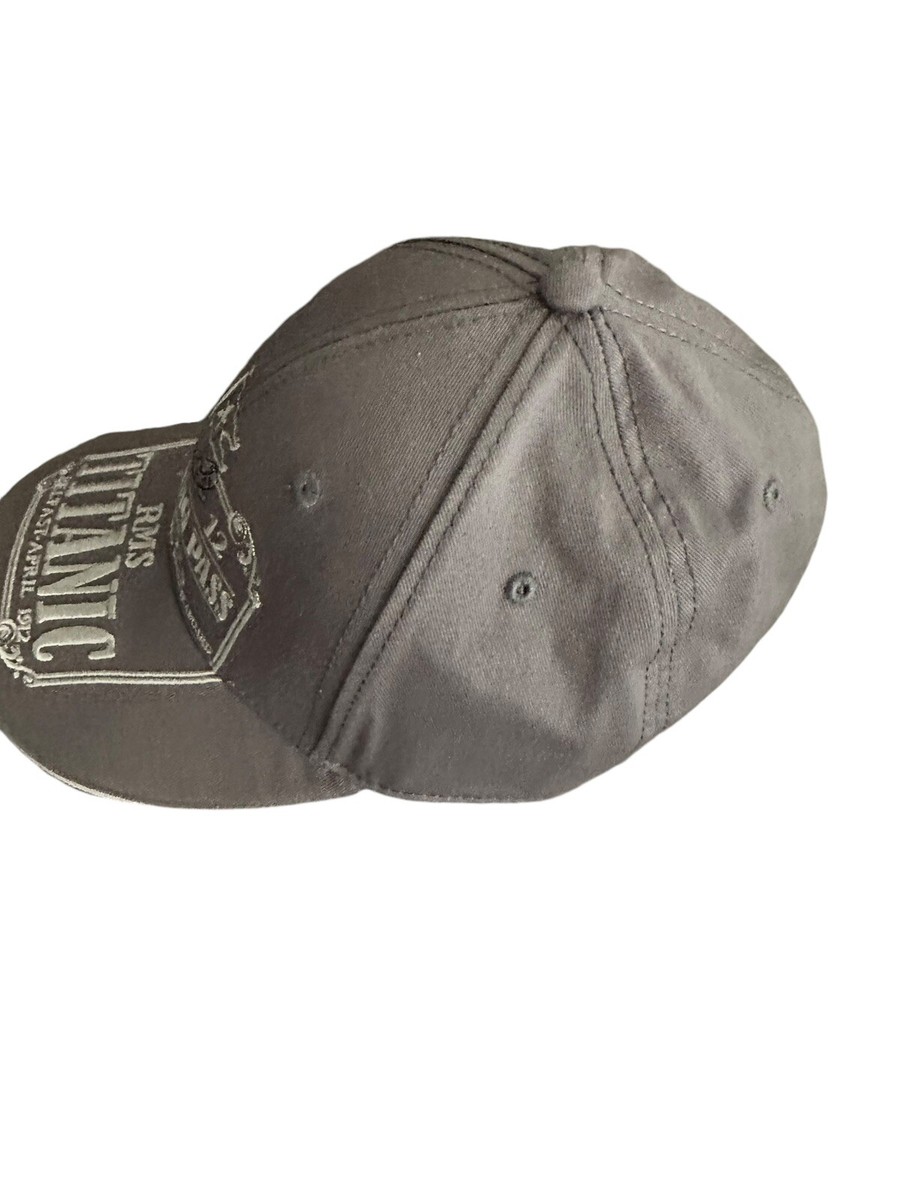 R.M.S. Titanic 1912 Embroidered Baseball Cap Gray - Strap back Hat
