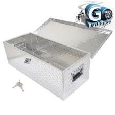 30 Aluminum Tool Box Silver For Full Size Pickup Trailer Tool Storage Truck Bed