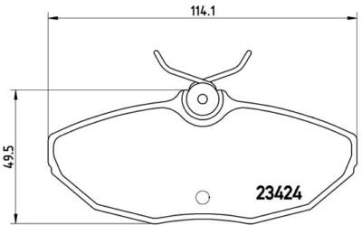 BREMBO P 36 013 Bremsbelagsatz, Scheibenbremse für DAIMLER,FORD USA,JAGUAR,LINCO