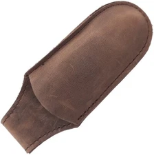 MKM-Maniago Magnetic Closure Pocket Sheath Color: Brown Leather Construction