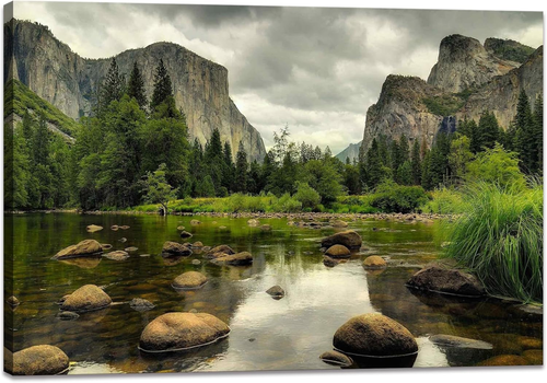 National Park Wall Art Yosemite Pictures Nature Print Poster Vintage Mountain Wa