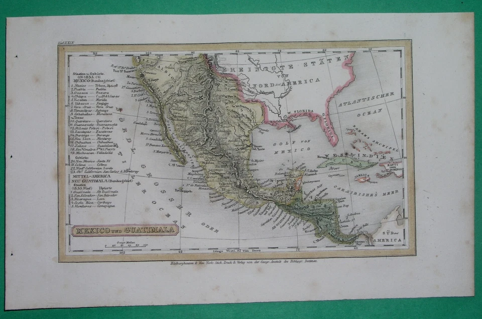 MAPA ORIGINAL 1836 RARO ESTADOS UNIDOS TEXAS CALIFORNIA NUEVO MÉXICO ARIZONA UTAH Foto 2 de 3