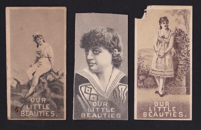 c1880's Allen & Ginter Our Little Beauties tobacco cards