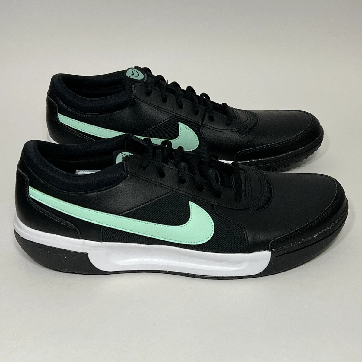 Nike Court Zoom Lite 3 Men Size 10 Black Mint Green Tennis Shoes New DH0626 005