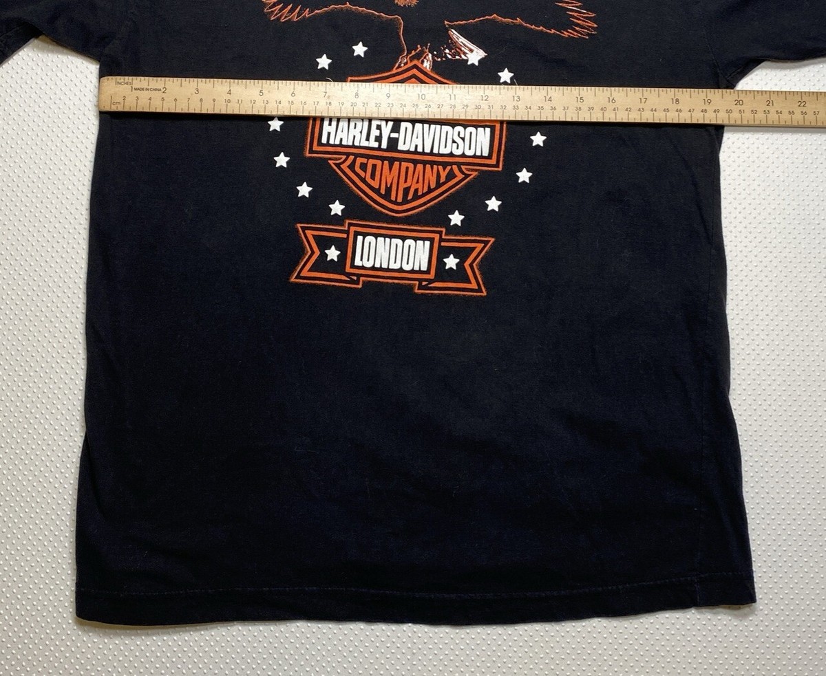 1992 Harley-Davidson London Tシャツ XL ブラック 1992 Harley-Davidson London Tシャツ XL ブラック