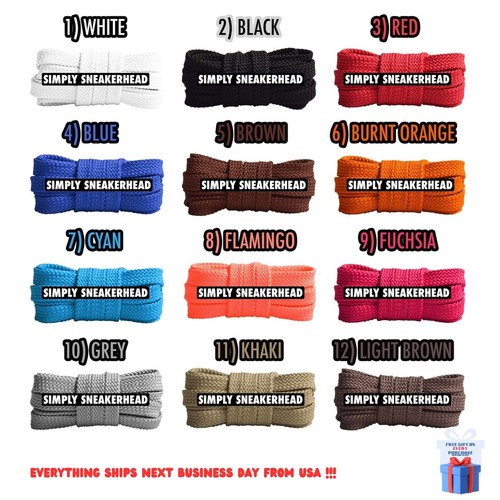 2025 NEUE KLASSISCHE FLACHE LEBENDIGE PREMIUM BUNTE SCHNÜRSENKEL GESCHENK SCHNÜRSENKEL ERSATZ - Bild 1 von 4