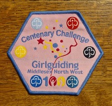 GirlGuiding Middlesex North West 100 Centenary Challenge 2010 Badge