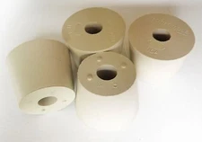4 Pack -Size #7 Rubber Stopper with Airlock Hole Homebrew Bung Wine Drilled Gum 
