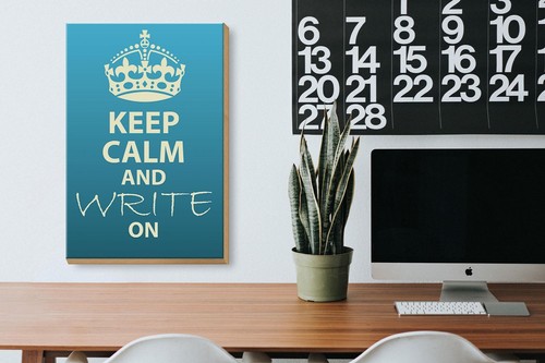 Holzschild Spruch 20x30 cm Keep Calm and write on Deko Schild wooden sign - Picture 4 of 5