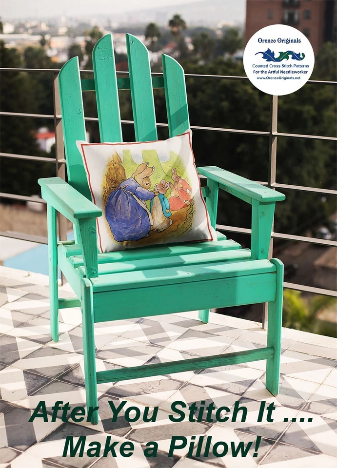 Peter Rabbit Visits Barnyard Friends Beatrix Potter Counted Cross Stitch Pattern - Image 4 of 4