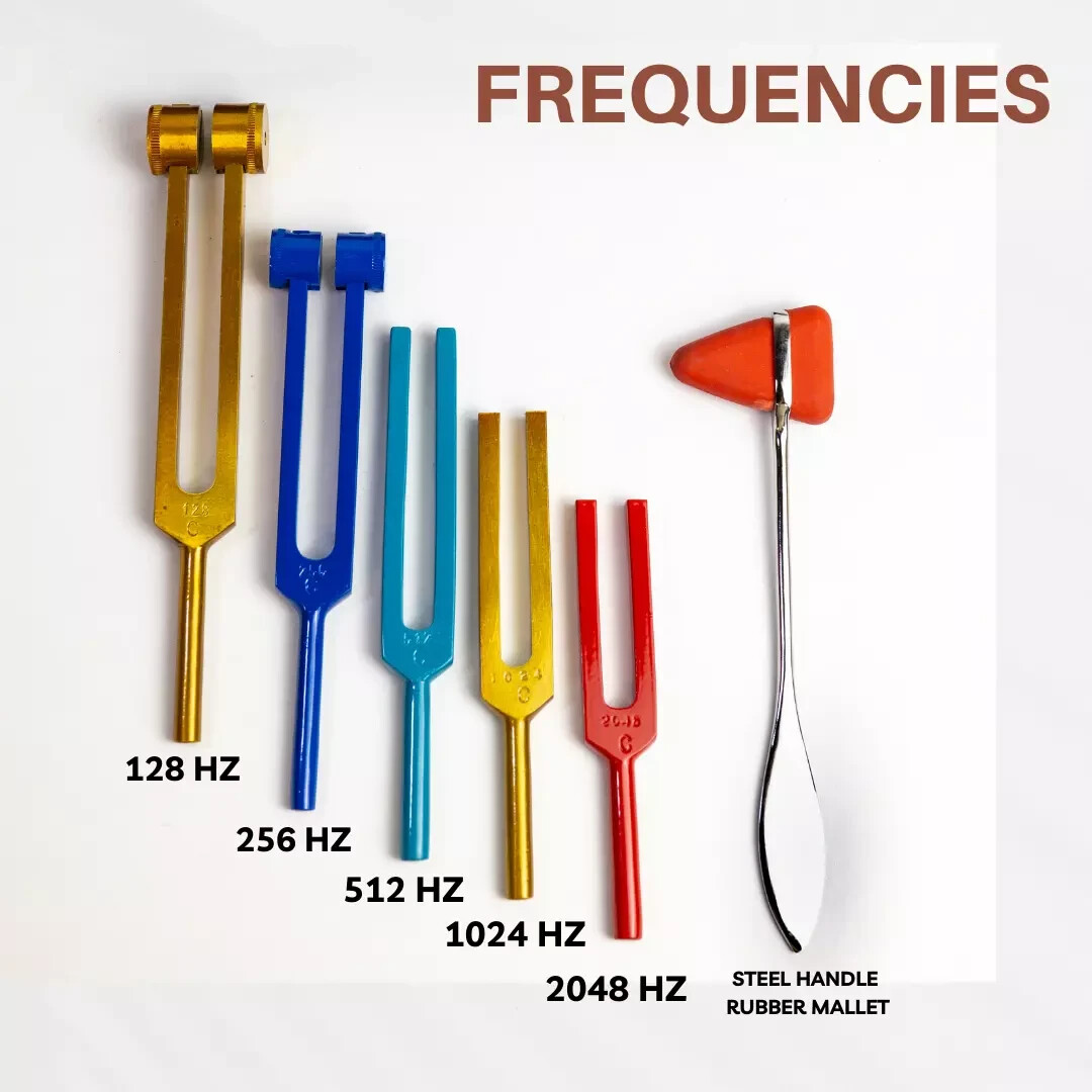 5-Piece Chakra Tuning Fork:Restore Harmony, Clarity,Balance,Healing and Wellness