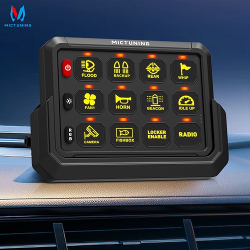 MICTUNING P1s Wireless 12 Gang Switch Panel, Circuit Control Relay System Box - Picture 4 of 24