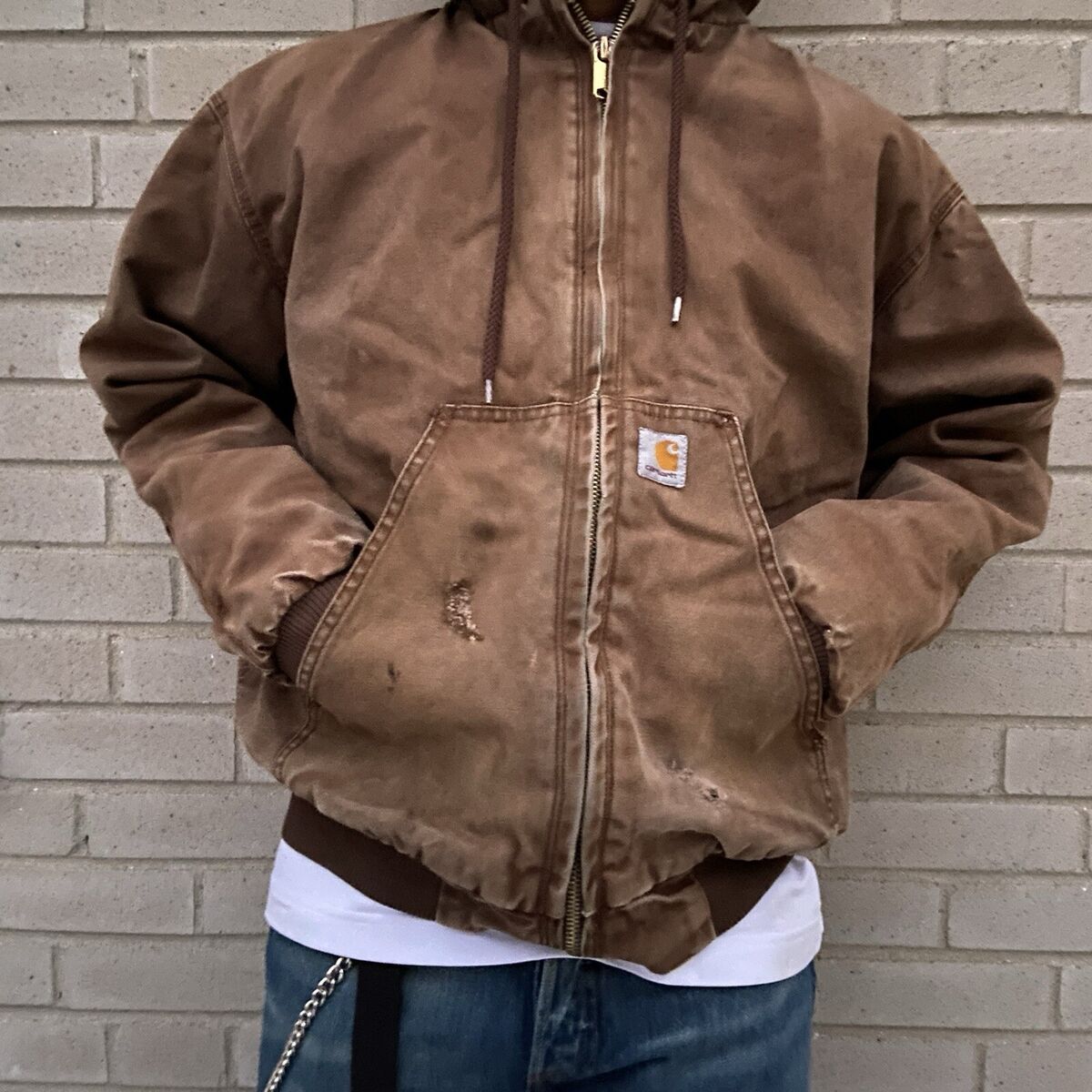Rare Vintage Carhartt Active Jacket Brown Size-M/L Rare Vintage Carhartt Active Jacket Brown Size-M/L
