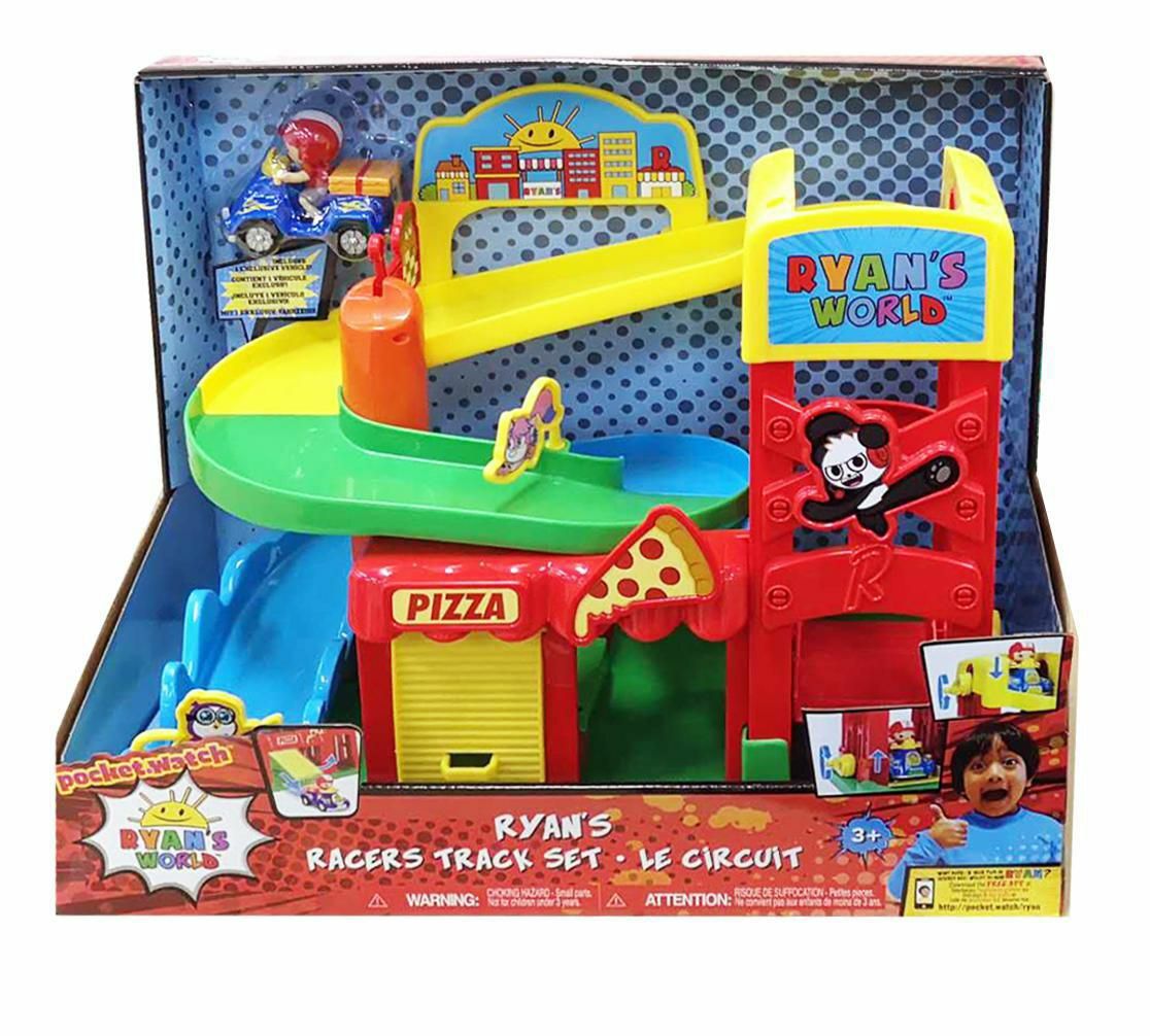 ☆Ryan☆ Ryan's World Super City Track Set playset Ryan's Racers Mystery